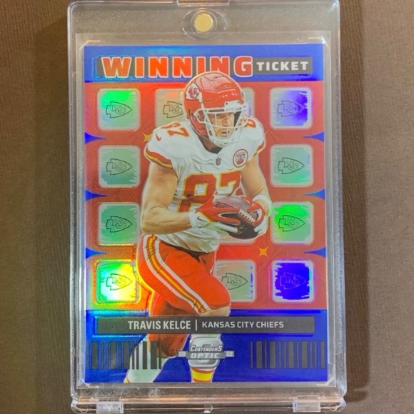 🔥#’d /99 travis Kelce football card - Only 99 Made - Kansas City Chiefs NFL - Picture 2 of 6